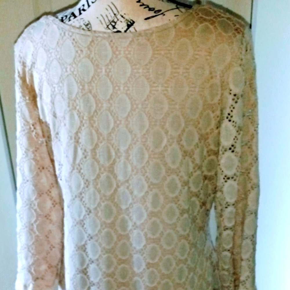 Tan Lace Dress  Size 10